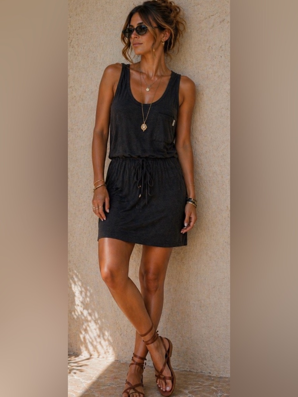 NWT Magellan Tank dress, Heather gray, size women’s medium.